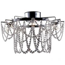 Linea Verdace Lighting - Linea Verdace tabor Glas & Kristall-Deckenleuchte Chrom