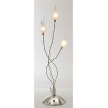 Linea Verdace Lighting - Linea Verdace Veneto 3-flammige Tischlampe Nickel satiniert