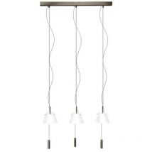 Virgin Plafoniera a sospensione a barra dritta a 3 luci in bronzo - Linea Verdace