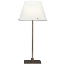 Linea Verdace Lighting - Linea Verdace virgin Tischlampe mit rundem, sich verjüngendem Schirm aus Bronze