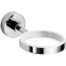 Einzelner Baketo-Halter aus verchromtem Messing - Lineabeta