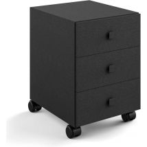 Lineabeta - Base 3 cajones con ruedas Runner de acero negro