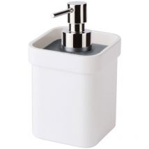 Lineabeta - Dispenser sapone bianco c/coperchio inox lucido 250