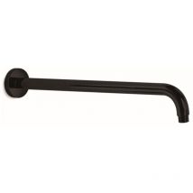 DuscharmRundwand Supioni 42cm Gelenk ½ aus schwarzem Messing - Lineabeta