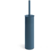 Lineabeta - Escobillero de pared/redondo de acero azul mate