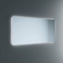 Lineabeta - Espejo led con luz ambiental Polaris 120x80cm con marco gris