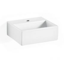 Lineabeta - Lavabo da appoggio/sospeso con foro rubinetto 32x29