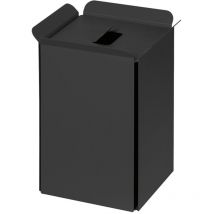 Lineabeta - Pattumiera con coperchio Bandoni in alluminio nero