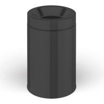 Pattumiera con secchiello Sestei in acciaio nero - Lineabeta