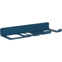 Lineabeta - Porta phon piastra e spazzole da muro Saeta blu opaco