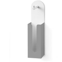 Portarrollos de papel higiénico con reserva en piedra gris mate - Lineabeta