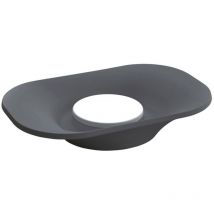 Portasapone Saon in silicone / abs antracite - Lineabeta