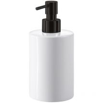 Lineabeta - Saon Runder Seifenspender Weiß Mit Spender Schwarz 400 Ml