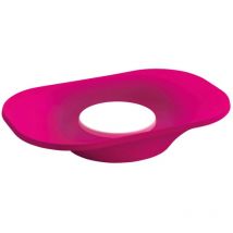 Seifenschale aus Silikon – Fuchsia – Modernes Design – Hygienisch und leicht zu reinigen – Ideal für Glam-Rock-Stil