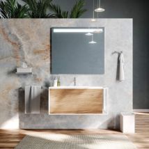 Lineabeta - Specchio led Europa 100x80cm dimmerabile con cornice