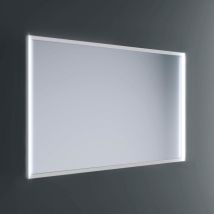 Lineabeta - Specchio LED Pyxis 140x80cm dimmerabile con cornice
