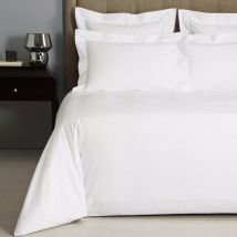 Linens Limited - 100% Egyptian Cotton 400 Thread Count Duvet Cover, White, Double