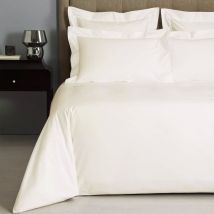 Linens Limited - 100% Egyptian Cotton 400 Thread Count Flat Sheet, Cream, Super King