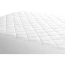Linens Limited Polycotton Quilted Mattress Protector, Single
