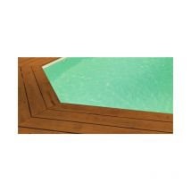 Piscineo - Liner 75/100 compatible Piscine modèle bodrum 585x485x130 beige