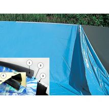 Liner piscine hors-sol TOI magnum ovale 550 x 366 x 132cm coloris uni bleu
