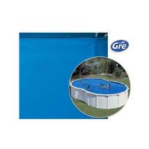 Liner bleu pour piscine hors sol en huit GRE Pool - Dimensions piscine: 7 x 4,50 x 1,20 m
