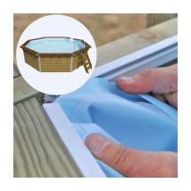 Liner compatible piscine Blooma Kari Ø460 H130 cm - bleu - 75/100ème