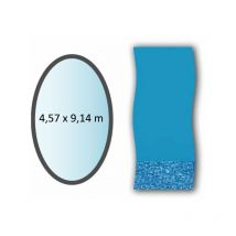 Swimline - Liner swirl forme ovale 4,57x9,14m pour piscine hors sol li1530sb