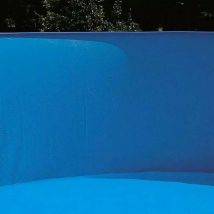 Liner Overlap rond bleu uni (dim. 4.57m)