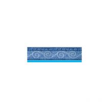 Liner Piscine 75/100 Bleu Foncé Frise Carthage 6.10x3.70m