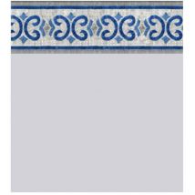 Liner Piscine 75/100 Gris Frise Oxford 6.10x3.70m H1.30m