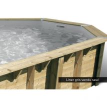 Liner piscine hors-sol Ubbink 355x550xH120cm 75/100ème coloris gris