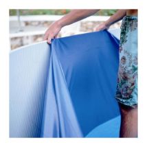 Destockage - Liner bleu pour piscine GRE 4,60 x h 1,32 m - 40/100e