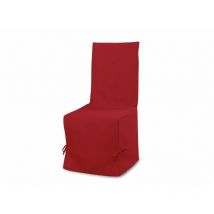 Housse de chaise en coton panama rouge