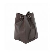 Linge pu marron 35x30x50h en simili cuir