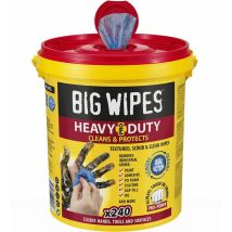 Big Wipes - Seau De 240 Lingettes Heavy-duty (formule 2024)