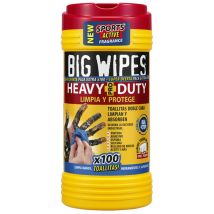 Tube 100 Lingettes Heavy Duty. Lingettes Nettoyantes Pour Peintures, Silicones, Colles, Graisses Et Autres Salissures.