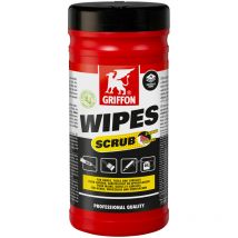 GRIFFON Lingettes de nettoyage multi-usages professionnels avec scrub (75 lingettes)