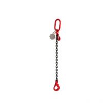 Lingue chaîne de levage 1 brin G80 maille ø 10 mm long 4,00 ml (racc + crochet auto) cmu 3,15t