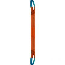 Levac - lingue sangle double 300 mm cmu 10 t orange boucles repliées lg. 4 m 4822G40