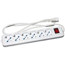 Link Lkmp06c Multipresa Per Gruppi Di Continuità Con 6 Prese Tripolari 10/16a A Spina Iec C14