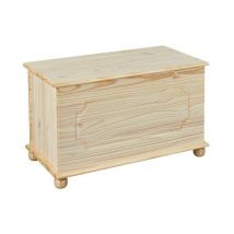 Cassapanca Links emel contenitore in massello di pino naturale 89x47x53h Inter Link