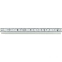 Circumpro - Metro plegable plástico blanco 1m/13mm sb