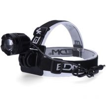 EDM - Wiederaufladbarer LED-Scheinwerfer aus Aluminium, Frontfahrradfunktion, IP54 36153