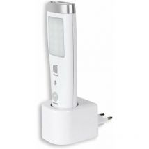 BDD - Linterna de inducción de emergencia con sensor de movimiento, ángulo de detección de 60°, 15 led, batería recargable, color blanco