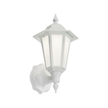 Linterna de pared led Knightsbridge Blanca, 230V IP54 8W