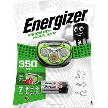 Energizer - Frontal deportivo de 350 lúmenes funciona con 3 pilas aaa, tecnología de objetivo digital, 4 modos de iluminación, memoria para acceder a