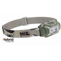 Petzl - Linterna frontal compacta Aria 2R Waterproof - 450 lúmenes - Camuflaje - Batería incluida - E071AA00