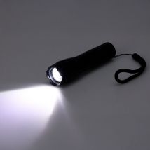Fx Light - Linterna led aluminio 12,5 cm, con zoom, 3 x aaa (no incluidas), negra, 125 x 30 x 30 mm