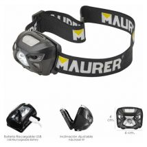 Maurer - Lampe Frontale Led Avec Batterie Au Lithium 120 Lumens
